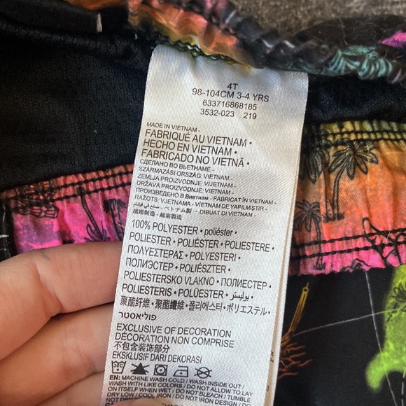 TODDLER BOY HURLEY SWIM TRUNKS 4T - Picture 4 of 6